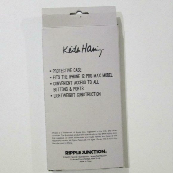 Keith Haring iPhone 12 Pro Max Cell Phone Case Ripple Junction - Picture 5 of 7